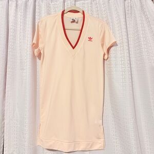 Adidas Cream Dress with Orange Trim